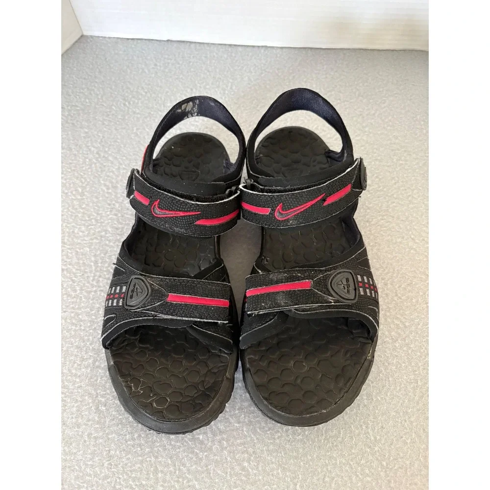 Nike ACG All-Trac Sandals Size 9 Black Red Hiking Outdoor Sport Gorpcore Trail